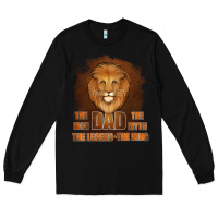 Black Dad The Man Leather Background Long Sleeve Tee - Jasminsmagicworld