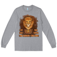 Heather Grey Dad The Man Leather Background Long Sleeve Tee - Jasminsmagicworld