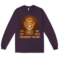 Plum Dad The Man Leather Background Long Sleeve Tee - Jasminsmagicworld