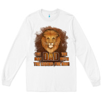 White Dad The Man Leather Background Long Sleeve Tee - Jasminsmagicworld