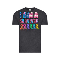 Vintage Black i am a survivor with all cancer ribbons Vintage Tee - AdoDesignShop