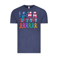 Vintage Denim i am a survivor with all cancer ribbons Vintage Tee - AdoDesignShop