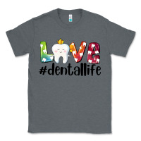Charcoal Heather love dentallife Classic Tee - AdoDesignShop