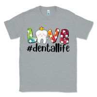 Heather Grey love dentallife Classic Tee - AdoDesignShop