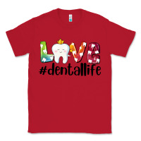 Red love dentallife Classic Tee - AdoDesignShop