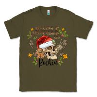 Army Green jingle bell rock black Classic Tee - CowhideDigitalArt