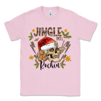 Bubblegum Pink jingle bell rock black Classic Tee - CowhideDigitalArt