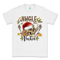 White jingle bell rock black Classic Tee - CowhideDigitalArt