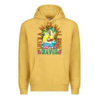 Antique Gold Life's a beach make some waves Premium Hoodie - NancyCooperArtShop