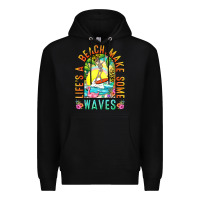 Black Life's a beach make some waves Premium Hoodie - NancyCooperArtShop