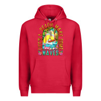 Cardinal Life's a beach make some waves Premium Hoodie - NancyCooperArtShop
