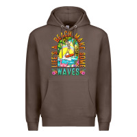 Coffee Life's a beach make some waves Premium Hoodie - NancyCooperArtShop