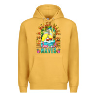Mustard Life's a beach make some waves Premium Hoodie - NancyCooperArtShop