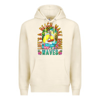 Tofu Life's a beach make some waves Premium Hoodie - NancyCooperArtShop