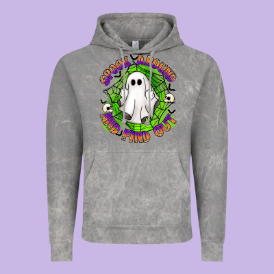 Spook Aound And Find Out Vintage Hoodie Designed By Artiststas