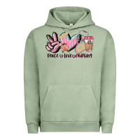 Pigment Oil Green peace love nursing Urban Hoodie - CowGirlArtShop