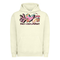 Pigment Pistachio peace love nursing Urban Hoodie - CowGirlArtShop