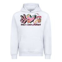 White peace love nursing Urban Hoodie - CowGirlArtShop