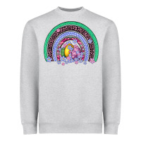Heather Grey easter egg rainbow Heavyweight Sweatshirt - Artiststas