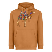 Meerkat camel with colorful saddle Heavyweight Hoodie - BarkalooDesign