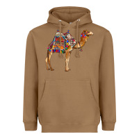 Toasted Coconut camel with colorful saddle Heavyweight Hoodie - BarkalooDesign