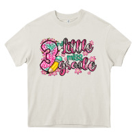 Cream little miss 3rd grade Heavy Core Tee - Zillion Design Studio