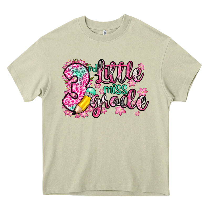 Little Miss 3rd Grade Heavy Core Tee by Zillion Design Studio | Teevron