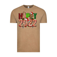 Vintage Coffee happy 2022 with christmas tree cake Vintage Tee - AdoDesignShop