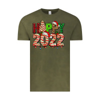 Vintage Olive happy 2022 with christmas tree cake Vintage Tee - AdoDesignShop