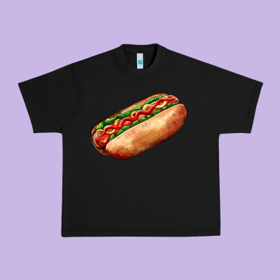 American Hot Dog Urban Heavy Tee Designed By Adodesignshop