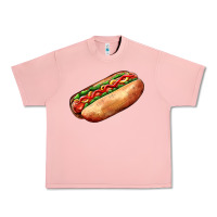 Salmon American hot dog Urban Heavy Tee - AdoDesignShop