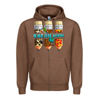 Chestnut teach love inspire Zipper Hoodie - NancyCooperArtShop