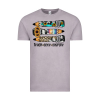 Vintage Zinc western pencils teach love inspire Vintage Tee - JahusDesignShop