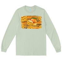 Matcha Mango Background Long Sleeve Tee - Jasminsmagicworld