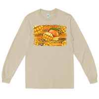 Mushroom Mango Background Long Sleeve Tee - Jasminsmagicworld