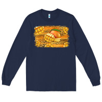 Navy Mango Background Long Sleeve Tee - Jasminsmagicworld