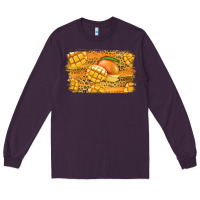 Plum Mango Background Long Sleeve Tee - Jasminsmagicworld