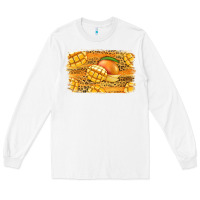White Mango Background Long Sleeve Tee - Jasminsmagicworld