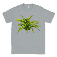 Heather Grey Lemon Lime Dracaena Leaf Classic Tee - LillyAllenDesigns