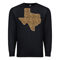 Black Western Texas Map Leopard Pattern Premium Sweatshirt - Bettercallsaul