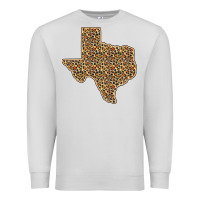 Dove Grey Western Texas Map Leopard Pattern Premium Sweatshirt - Bettercallsaul