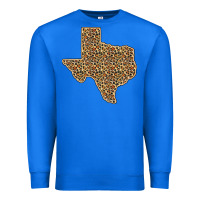 True Royal Western Texas Map Leopard Pattern Premium Sweatshirt - Bettercallsaul