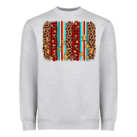 Heather Grey christmas socks cookie leopard brushstroke Heavyweight Sweatshirt - AdoDesignShop