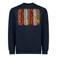 Navy christmas socks cookie leopard brushstroke Heavyweight Sweatshirt - AdoDesignShop
