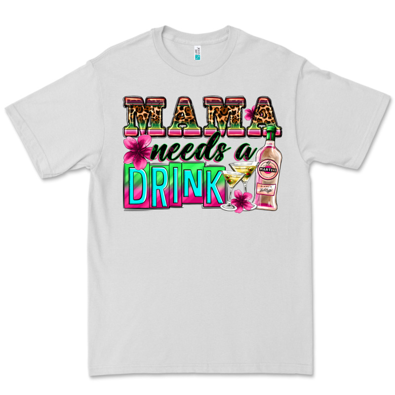 Mama Needs A Drink Premium Tee by Zillion Design Studio | Teevron