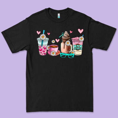 Mom Coffee Cup Premium Tee Designed By Adodesignshop
