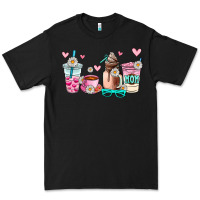 Black mom coffee cup Premium Tee - AdoDesignShop