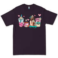Plum mom coffee cup Premium Tee - AdoDesignShop