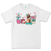 White mom coffee cup Premium Tee - AdoDesignShop