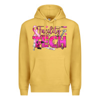 Antique Gold Breast Cancer Facility Tech Premium Hoodie - texasbilliewilder
